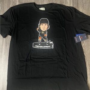 Trevor Zegras Anaheim Ducks Fanatics Player Bobblehead T- Shirt - Black